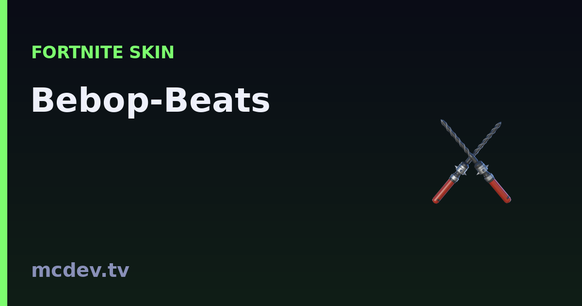 Bebop-Beats (Harvesting Tool) – Fortnite: How to Get It | McDev