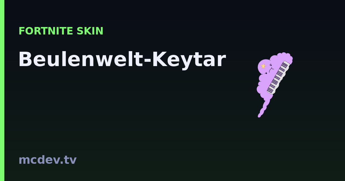 Beulenwelt-Keytar (Harvesting Tool) – Fortnite | McDev