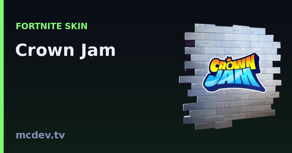 Crown Jam (Spraymotiv) – Fortnite: Herkunft & Set | McDev