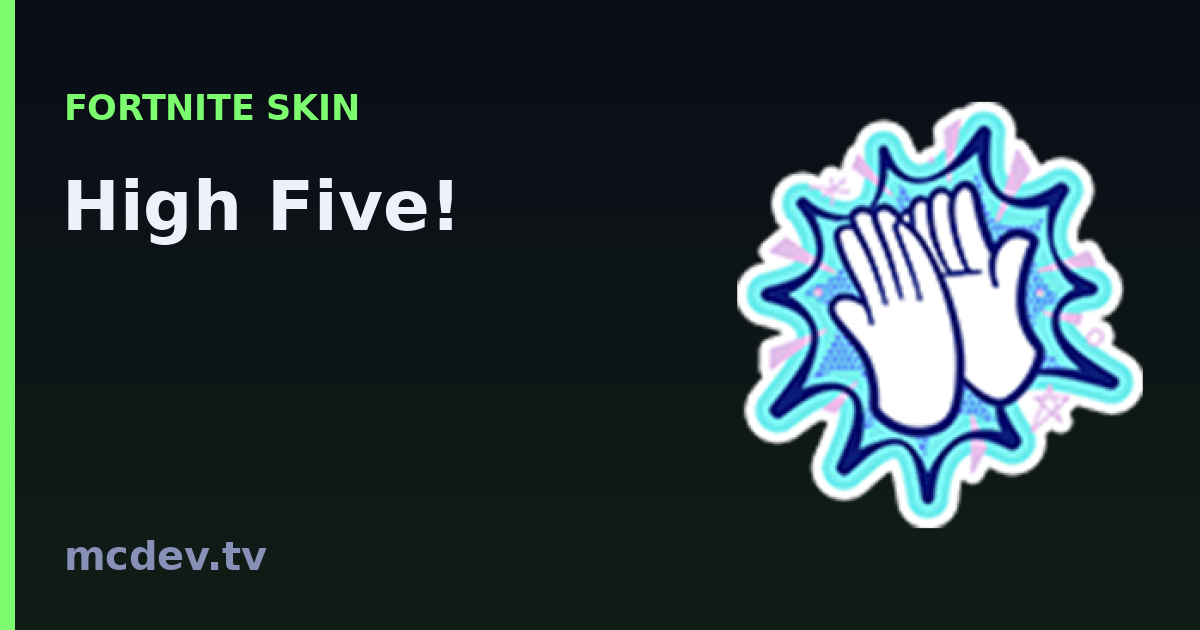 High Five! (Emoticon) – Fortnite: Herkunft & Set | McDev