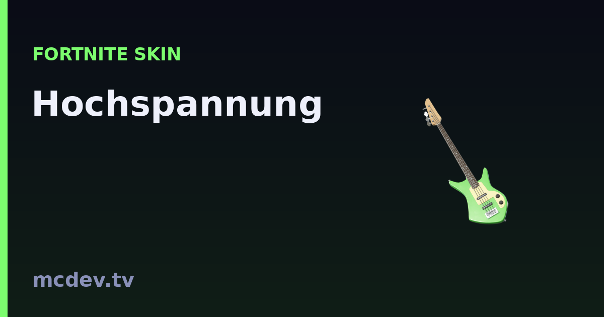 Hochspannung (Back Bling) – Fortnite: How to Get It | McDev