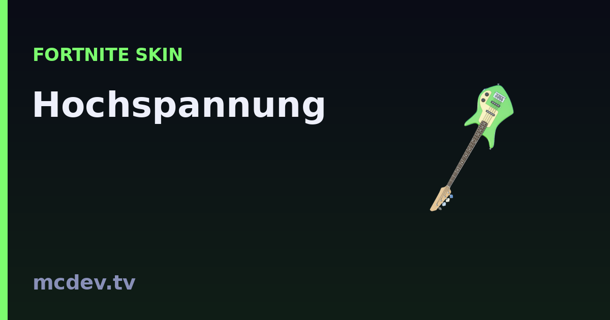 Hochspannung (Harvesting Tool) – Fortnite: How to Get It | McDev