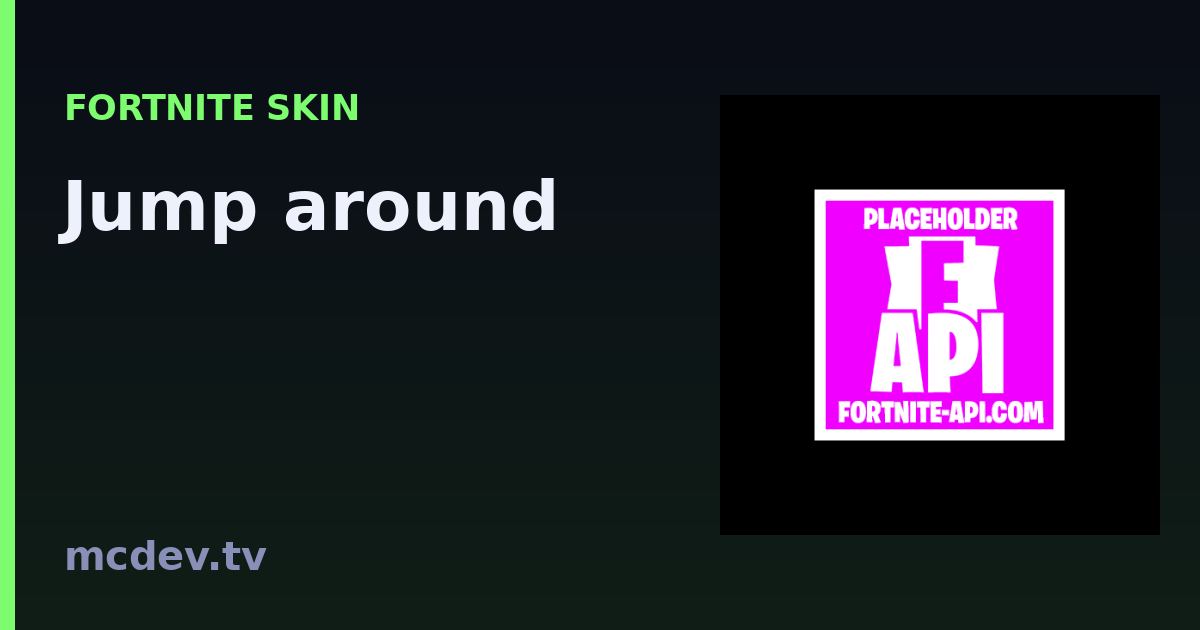 Jump around (Emote) – Fortnite: Herkunft & Set | McDev