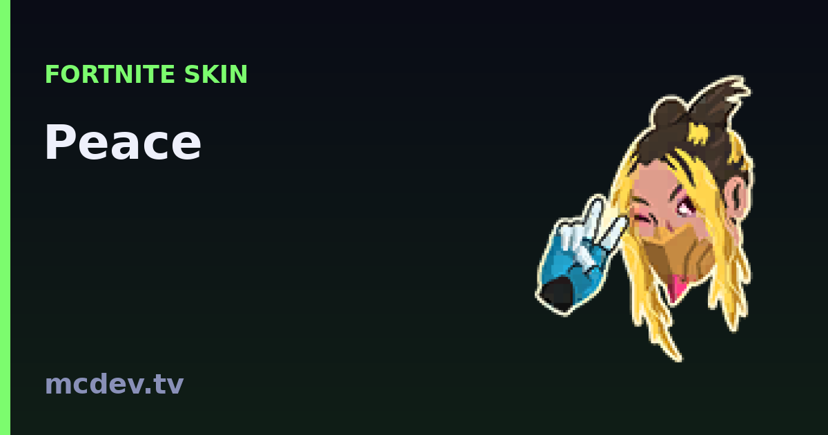 Peace (Emoticon) – Fortnite: Herkunft, Set & Seltenheit | McDev
