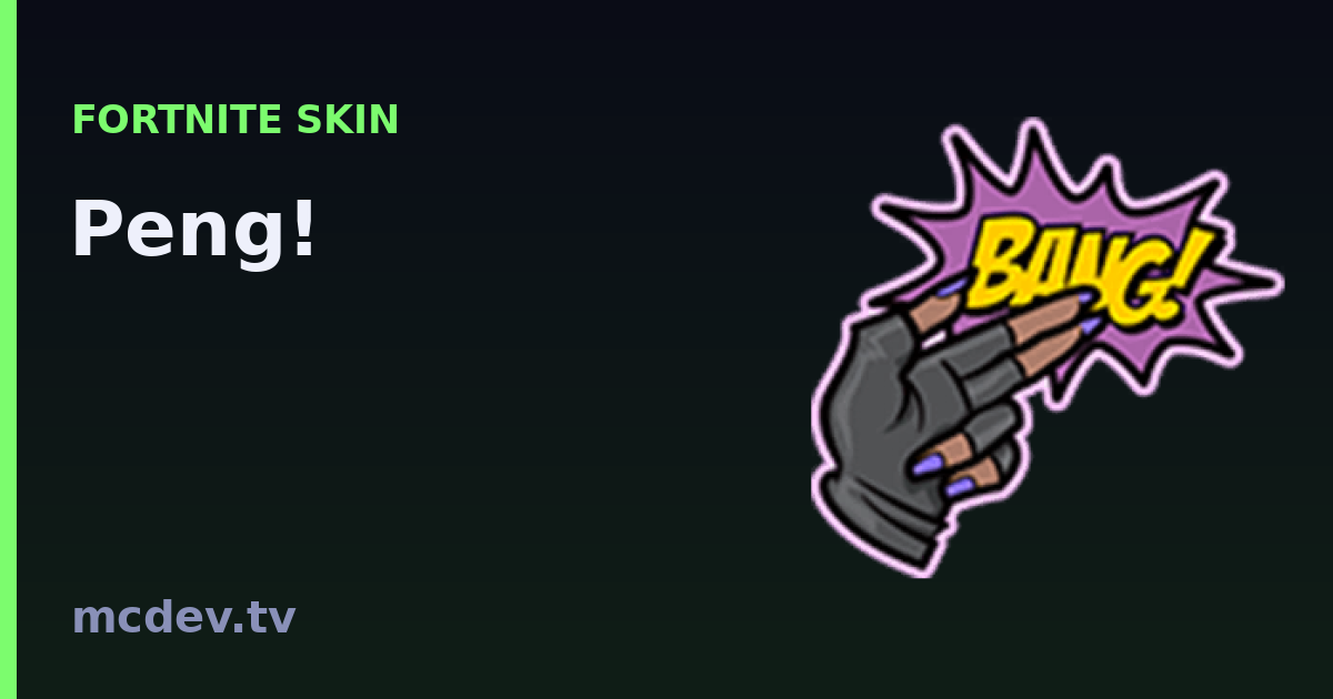 Peng! (Emoticon) – Fortnite: Herkunft, Set & Seltenheit | McDev