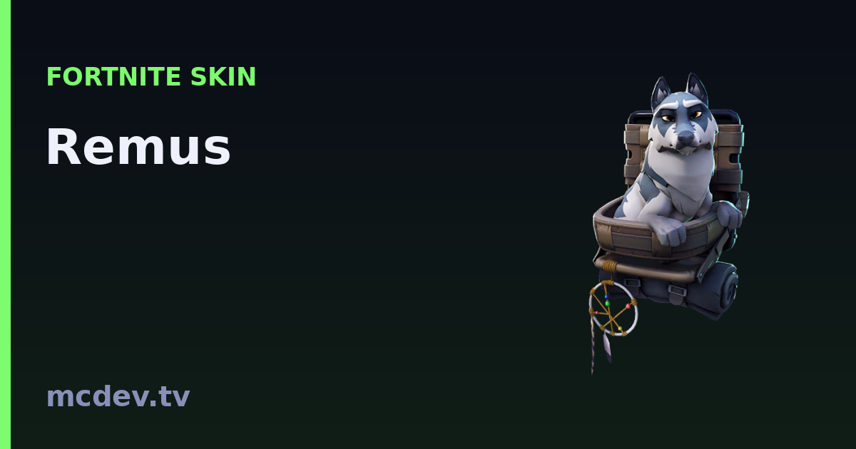 Remus (Pet) – Fortnite: How to Get It, Set & Rarity | McDev