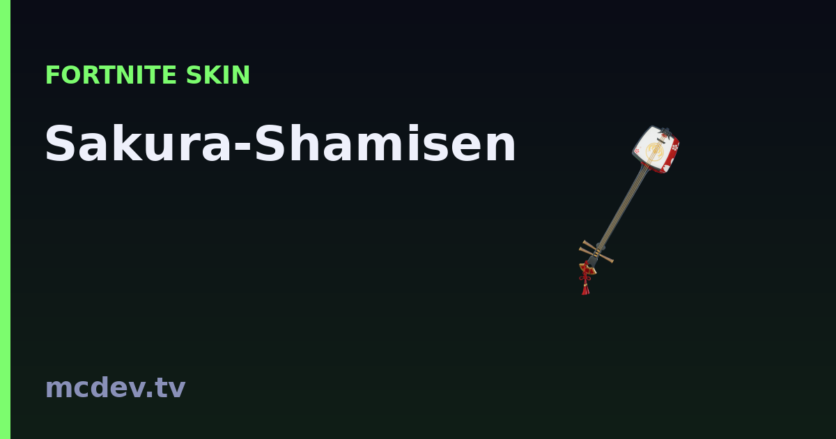 Sakura-Shamisen (Spitzhacke) – Fortnite: Herkunft & Set | McDev