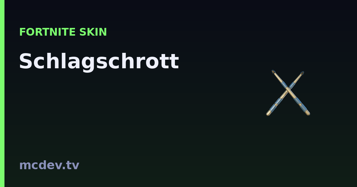Schlagschrott (Harvesting Tool) – Fortnite: How to Get It | McDev