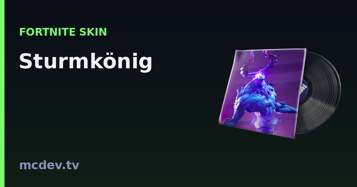 Sturmkönig (Music Pack) – Fortnite: How to Get It | McDev