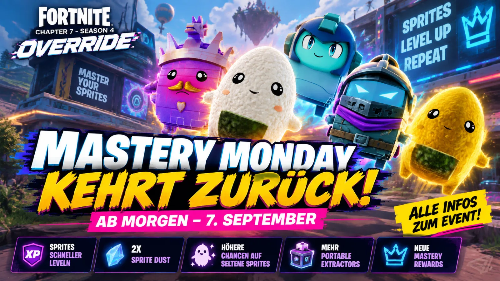 Fortnite Mastery Monday kehrt morgen zurück: Das müssen Sprite-Sammler wissen
