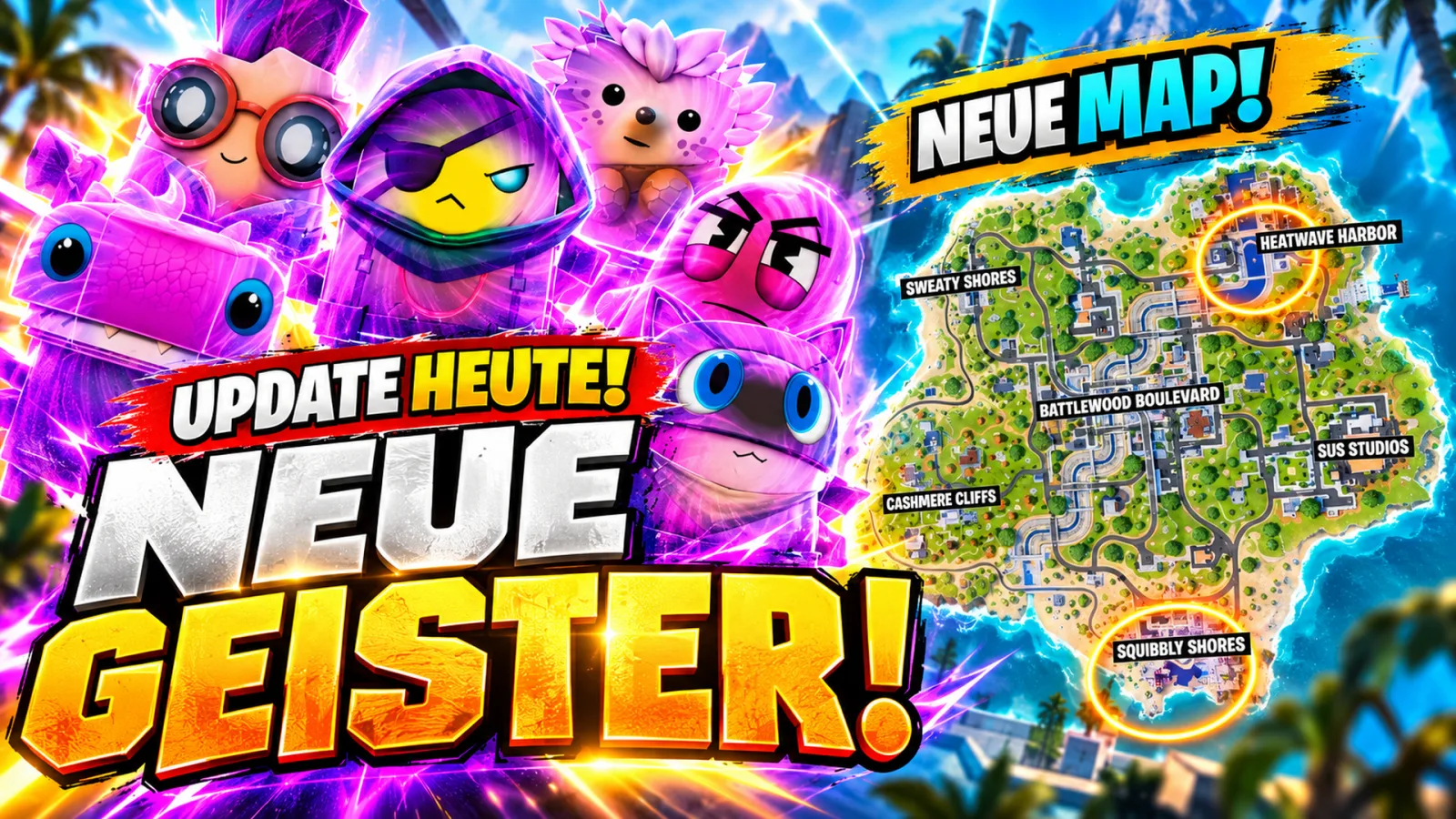 Fortnite Update heute: Neue Kopfgeldjäger-Geister & Surf City Remix starten
